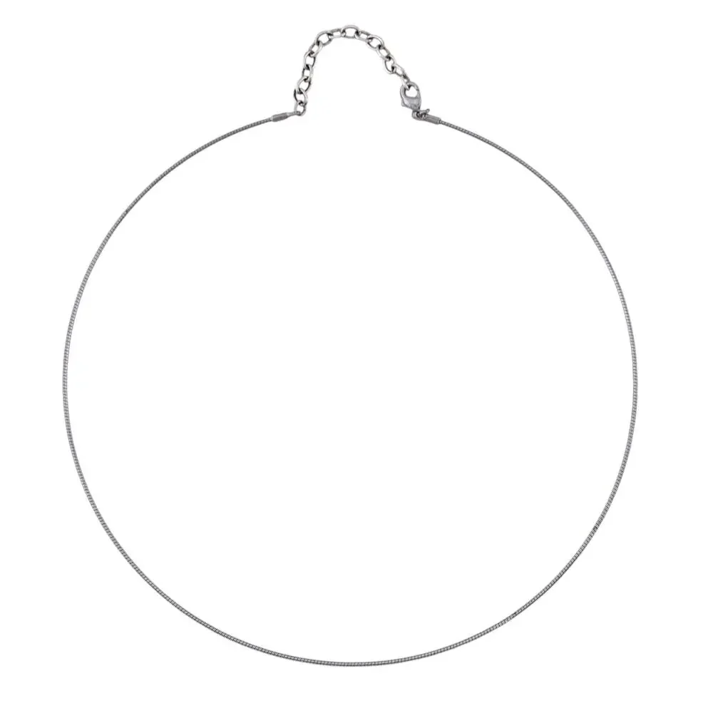 Vintage Silver Plated Snake Chain Necklace 16-18